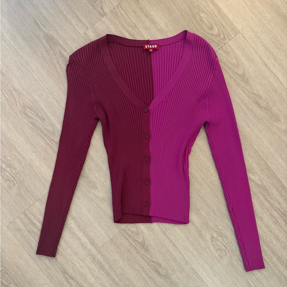 STAUD Colorblock Cardigan - Picture 2 of 5